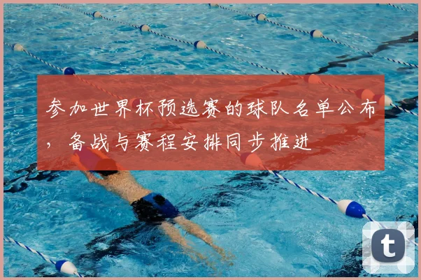 参加世界杯预选赛的球队名单公布,备战与赛程安排同步推进